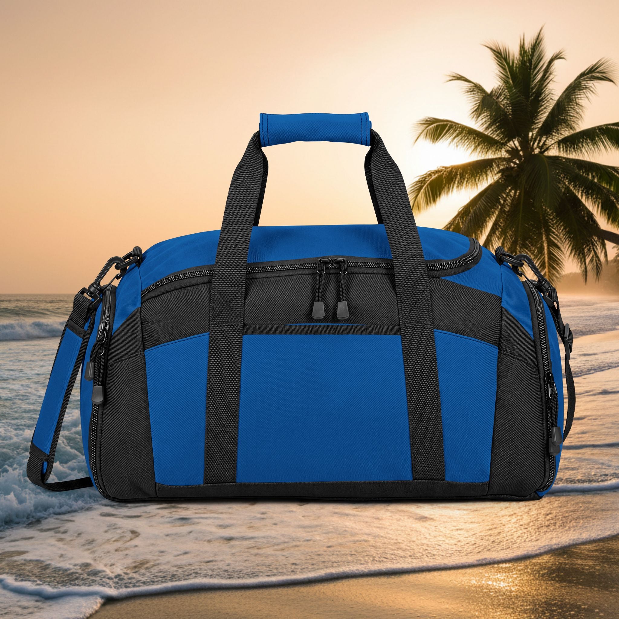 Kawaii Logo Gym Bag — Durable Black Workout Duffel