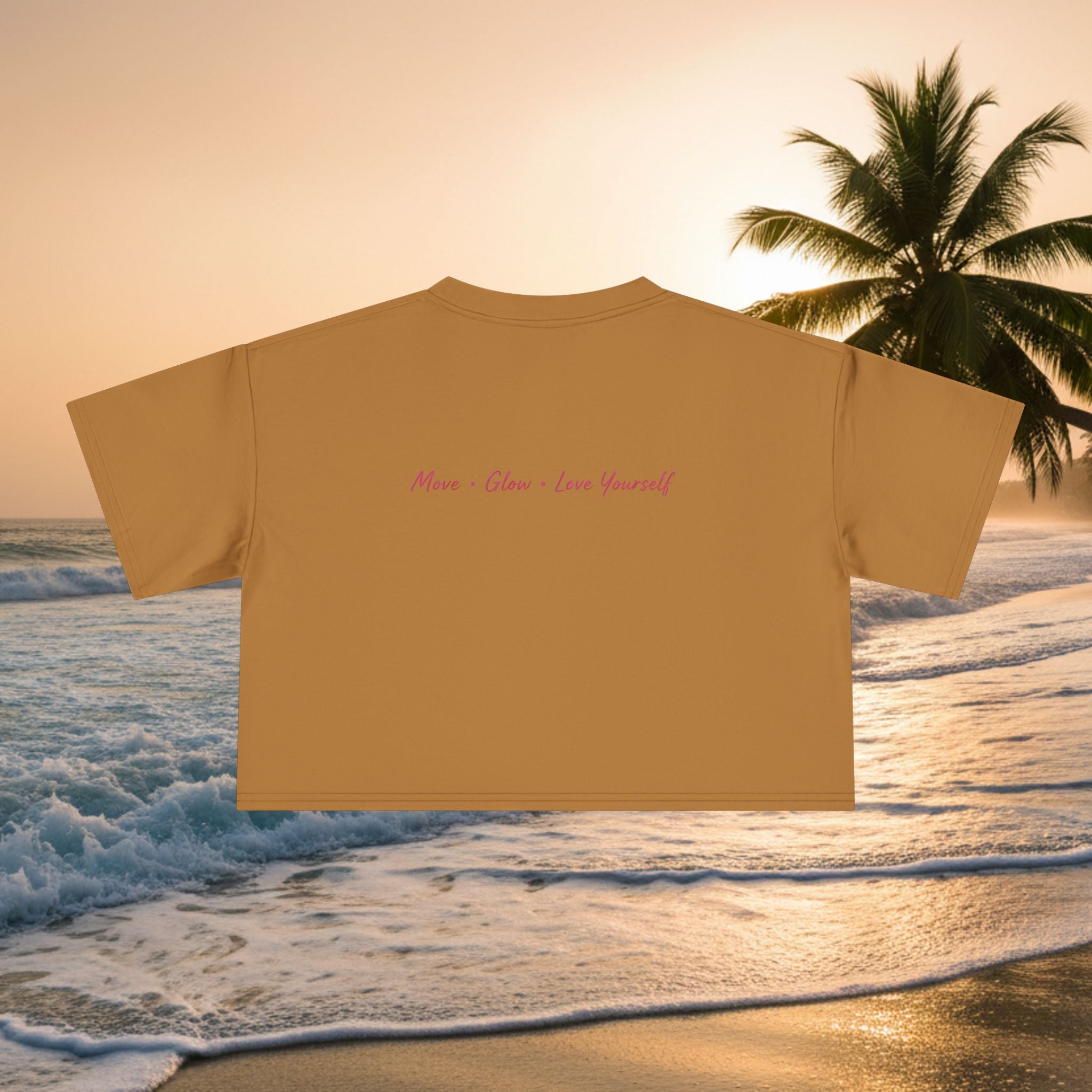 Crop Tee — "KAI-WAII" Minimal Script Graphic Top