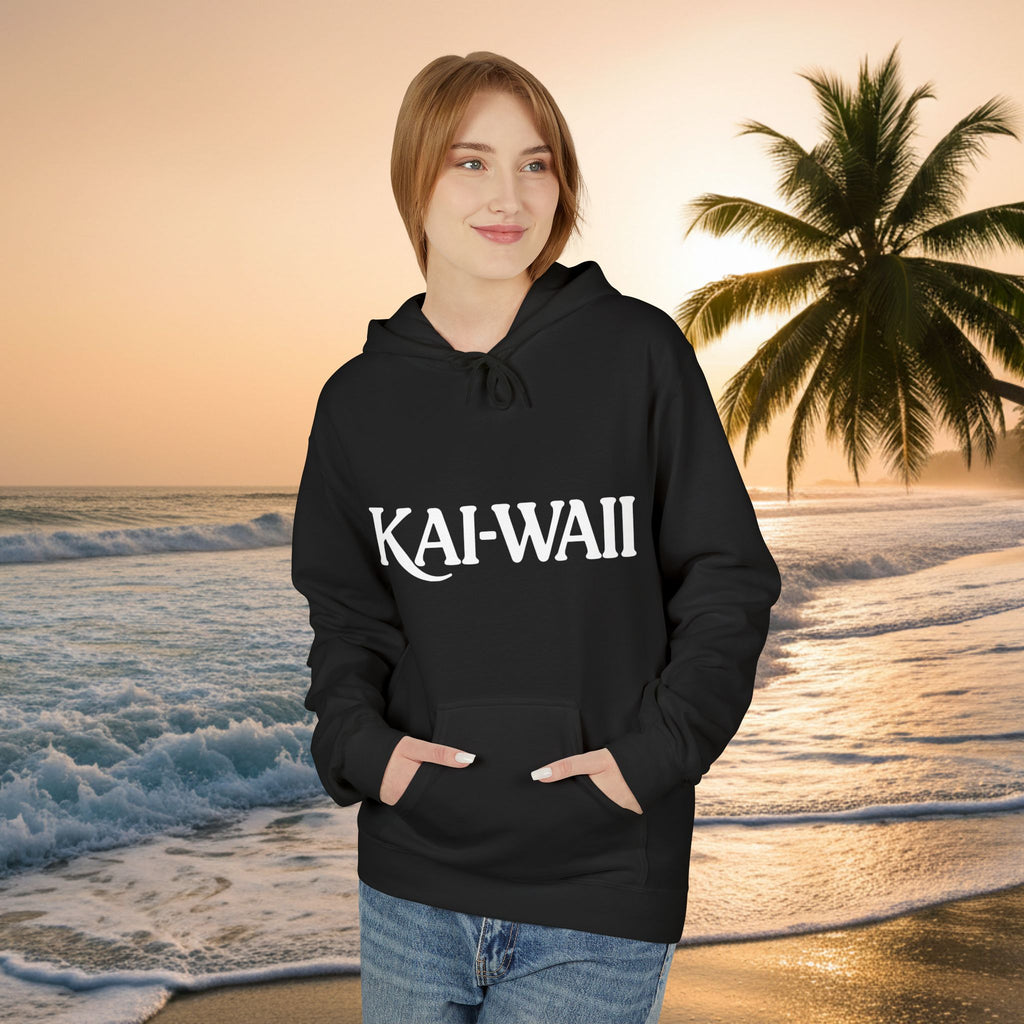 KAI-WAII Bold Text Hoodie — Minimalist Streetwear Pullover