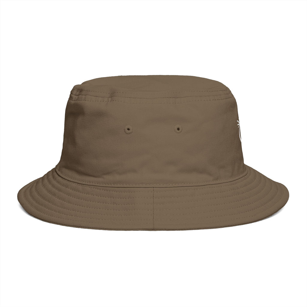 Bucket Hat – 'Kai-Waii' Tropical Palm Logo Beach Bucket Hat