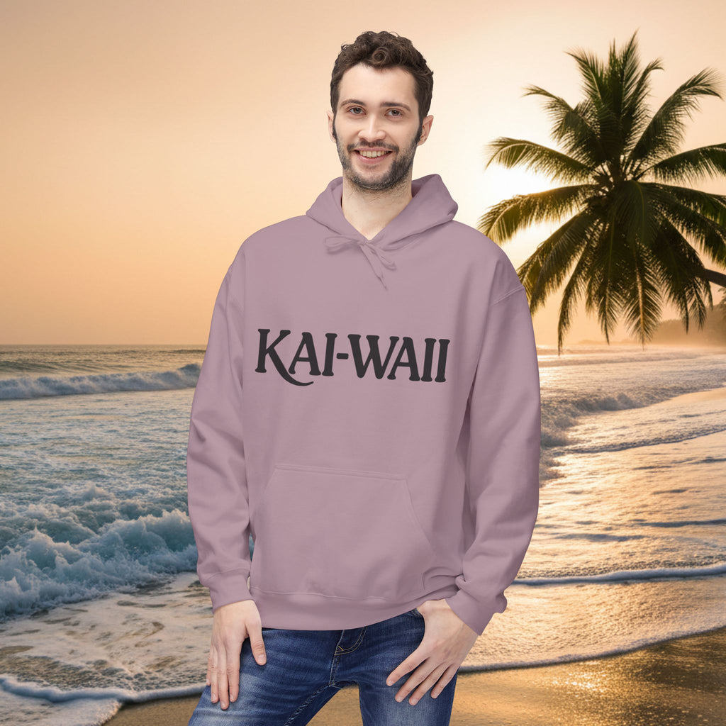 KAI-WAII Bold Text Hoodie — Minimalist Streetwear Pullover