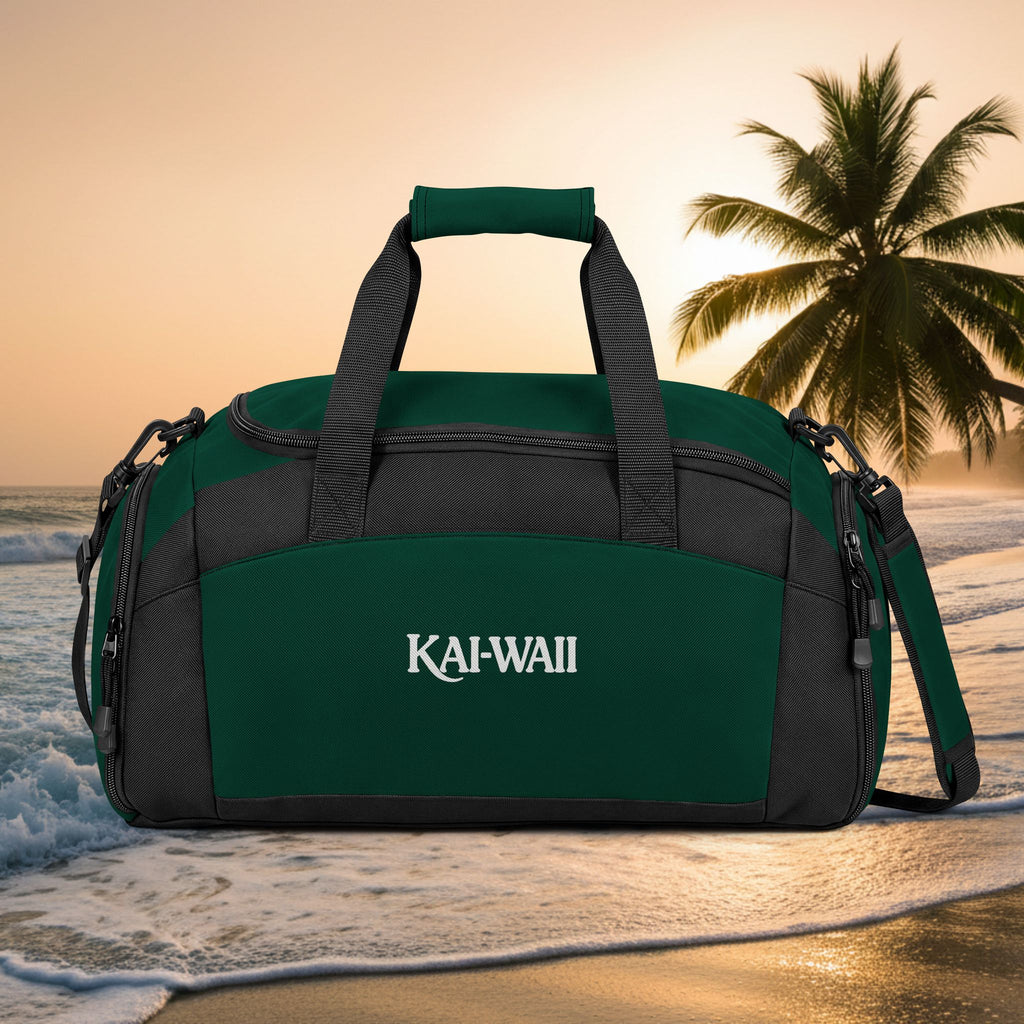 Kawaii Logo Gym Bag — Durable Black Workout Duffel