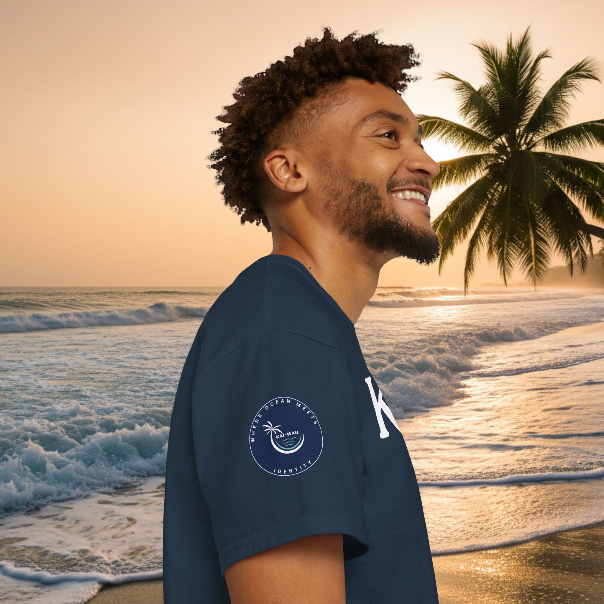 KAI_WAII Beach T-Shirt — Vintage Hawaiian Surf Tee