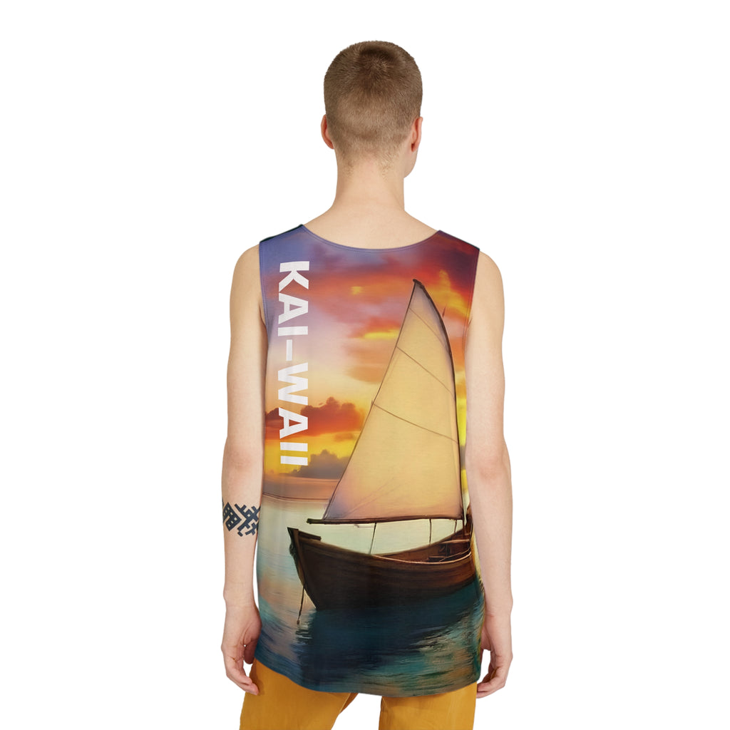 Sailboat Sunset Tank Top — 'KAI-WAII' Beach Print