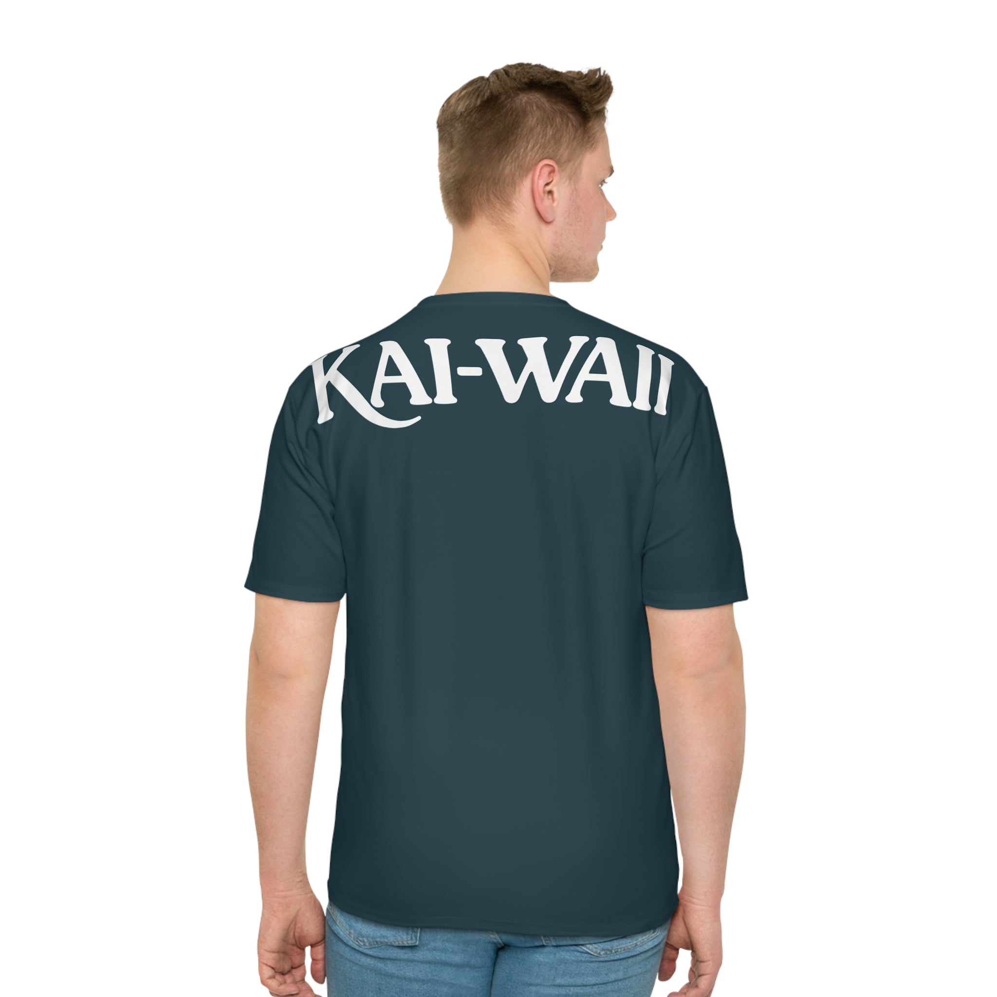 Kai-Waii Back Logo Men's Loose T‑Shirt — Casual Streetwear AOP