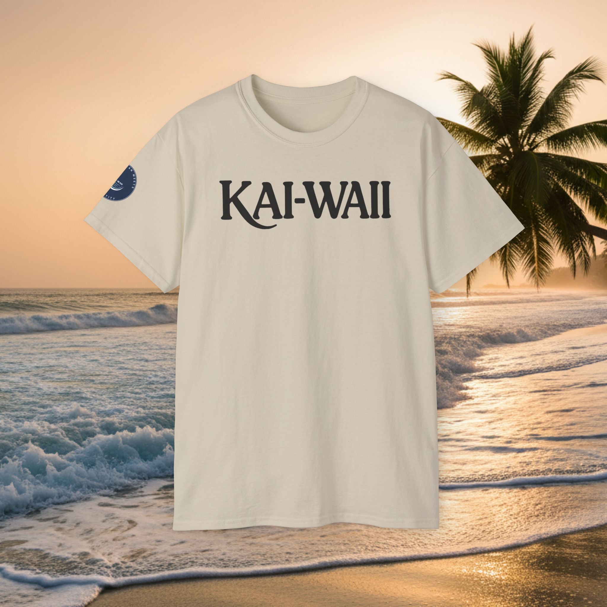 KAI-WAII Beach T-Shirt — Vintage Hawaiian Surf Tee