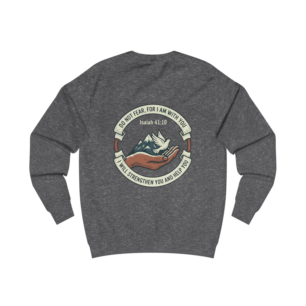 Christian Mountain Sweatshirt — "Do Not Fear, For I Am With You" (Isaiah 41:10)