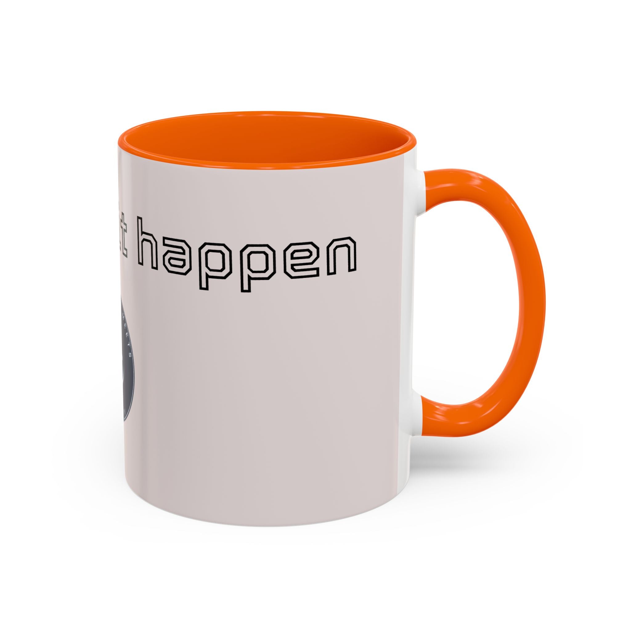 Motivational Accent Coffee Mug — "God Made It Happen" Inspirational Latte Mug