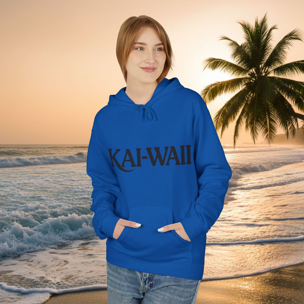 KAI-WAII Bold Text Hoodie — Minimalist Streetwear Pullover