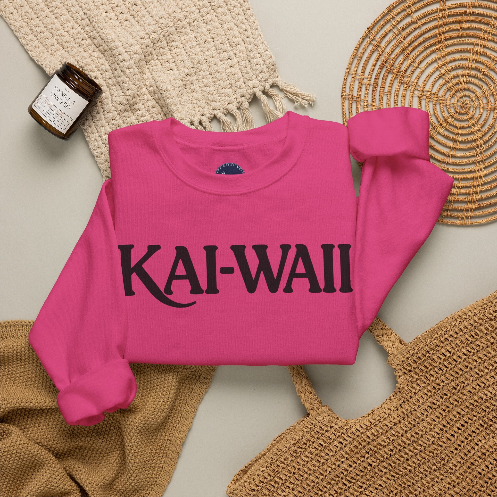 Crewneck Sweatshirt — "Keep Calm and Let Jesus Take the Wheel"