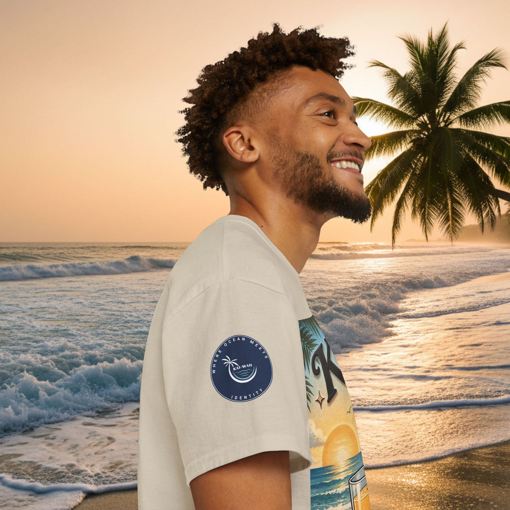 T-Shirt — KAI-WAII 'Paws and Relax' Beach Dog Graphic Tee