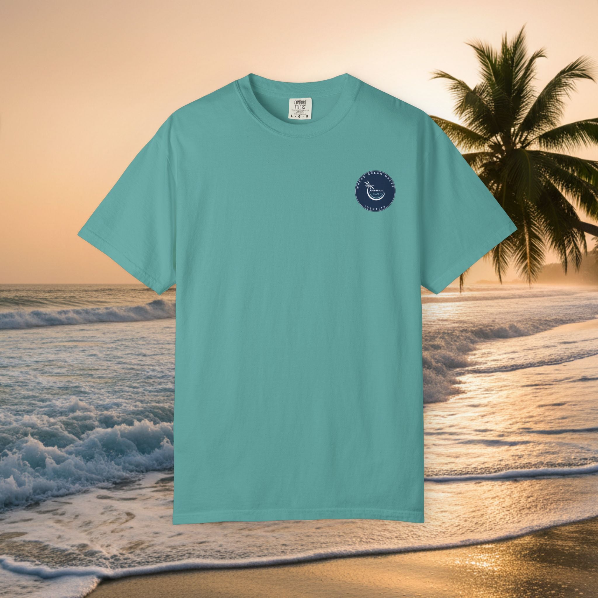 Graphic T-Shirt — "Shit I Don't Have Time For" Beach Sunset Crew Tee
