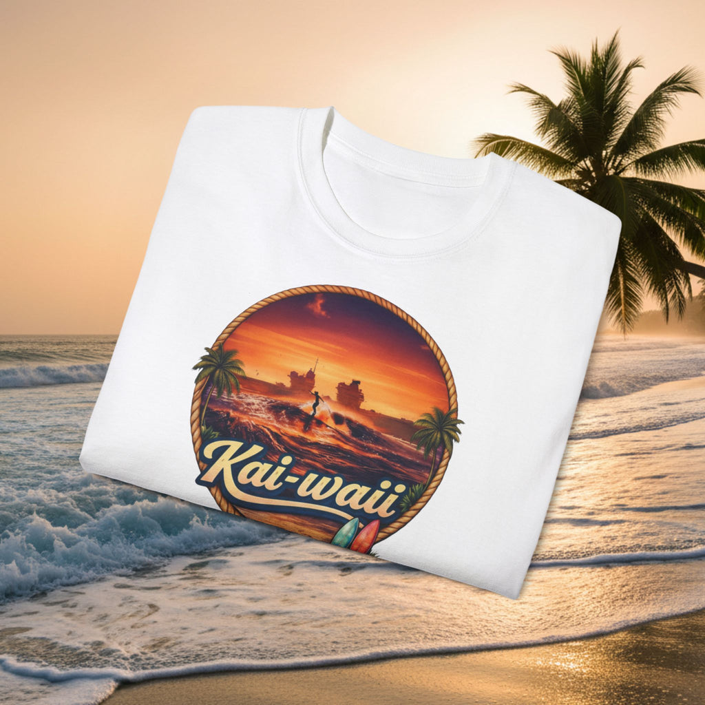 Kai-waii Sunset Surf T-Shirt