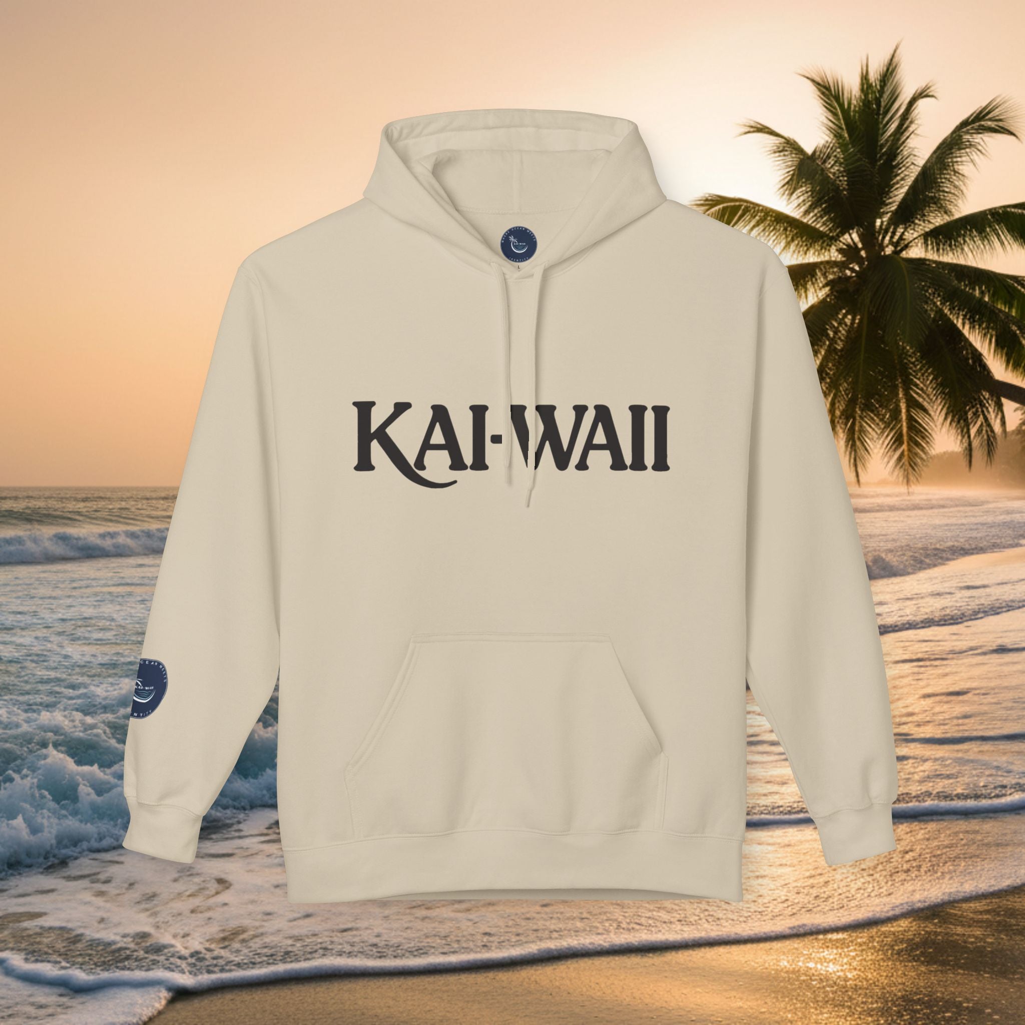 KAI-WAII Bold Text Hoodie — Minimalist Streetwear Pullover