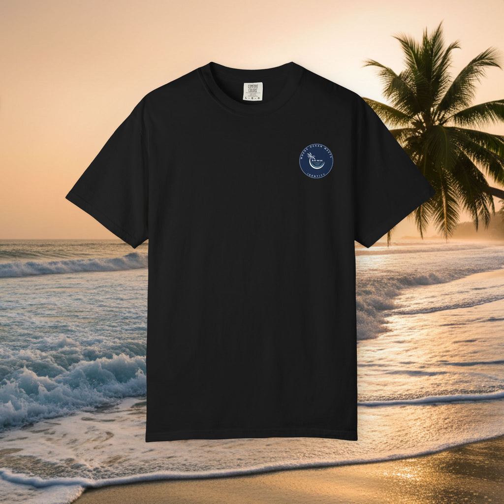 Graphic T-Shirt — "Shit I Don't Have Time For" Beach Sunset Crew Tee