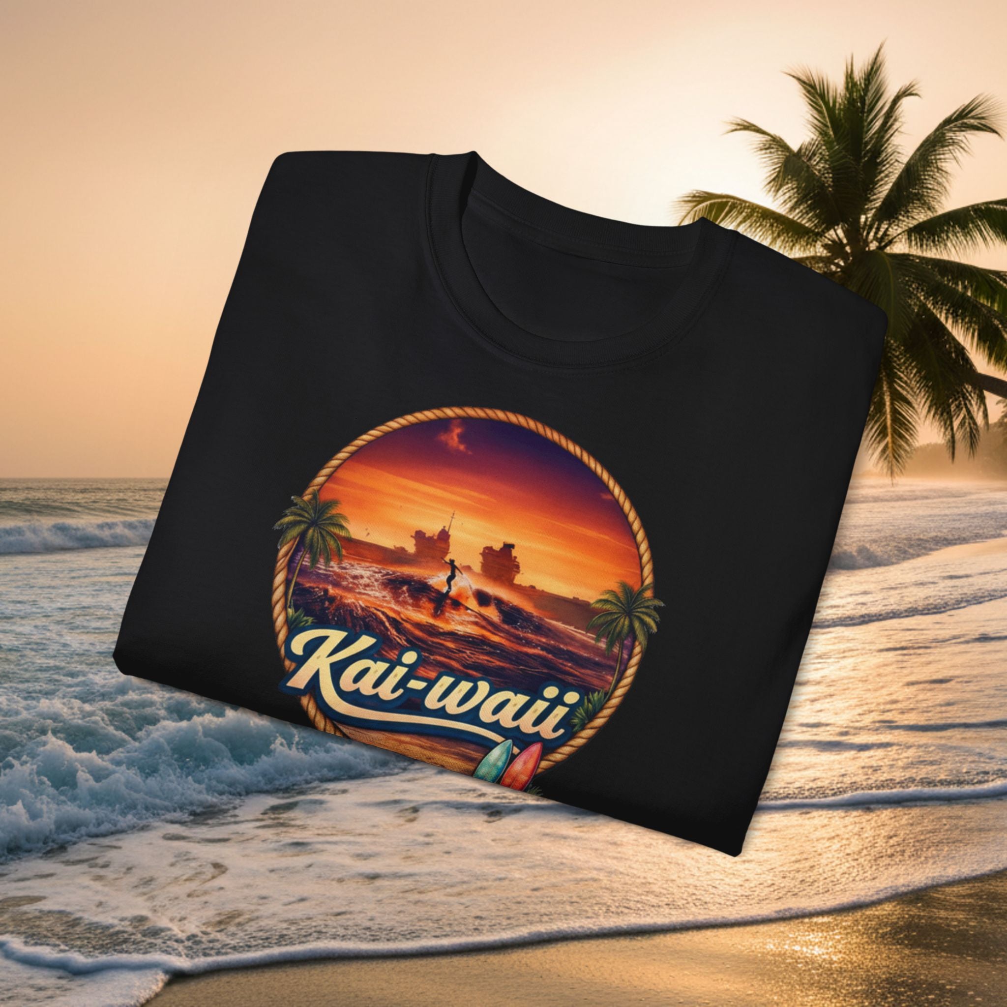 Kai-waii Sunset Surf T-Shirt