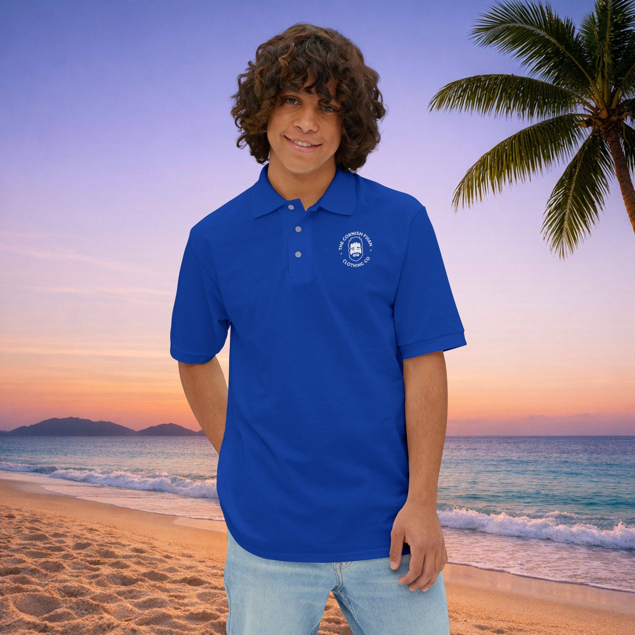 'The Cornish Fijian' - Men's Pique Polo