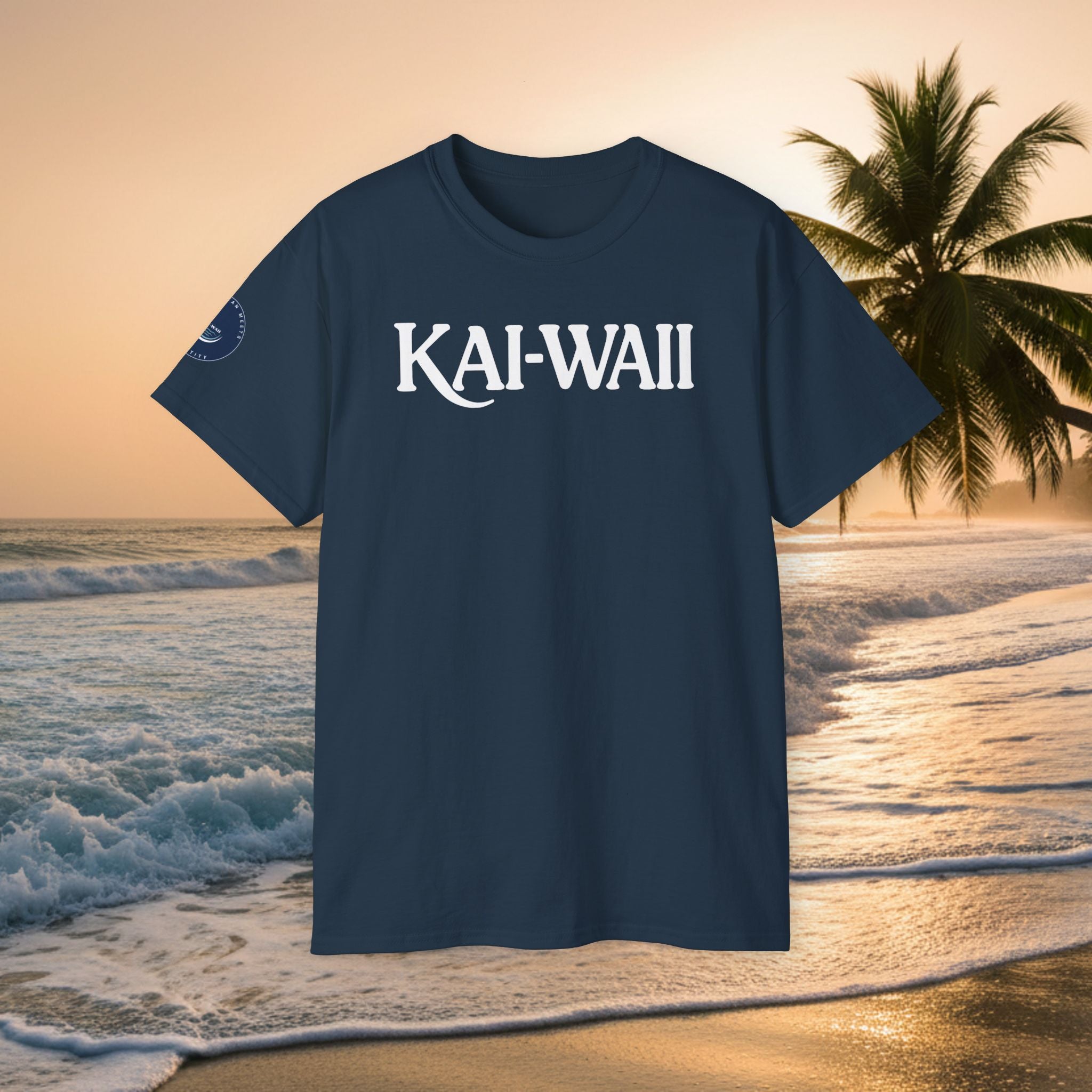 KAI-WAII Beach T-Shirt — Vintage Hawaiian Surf Tee