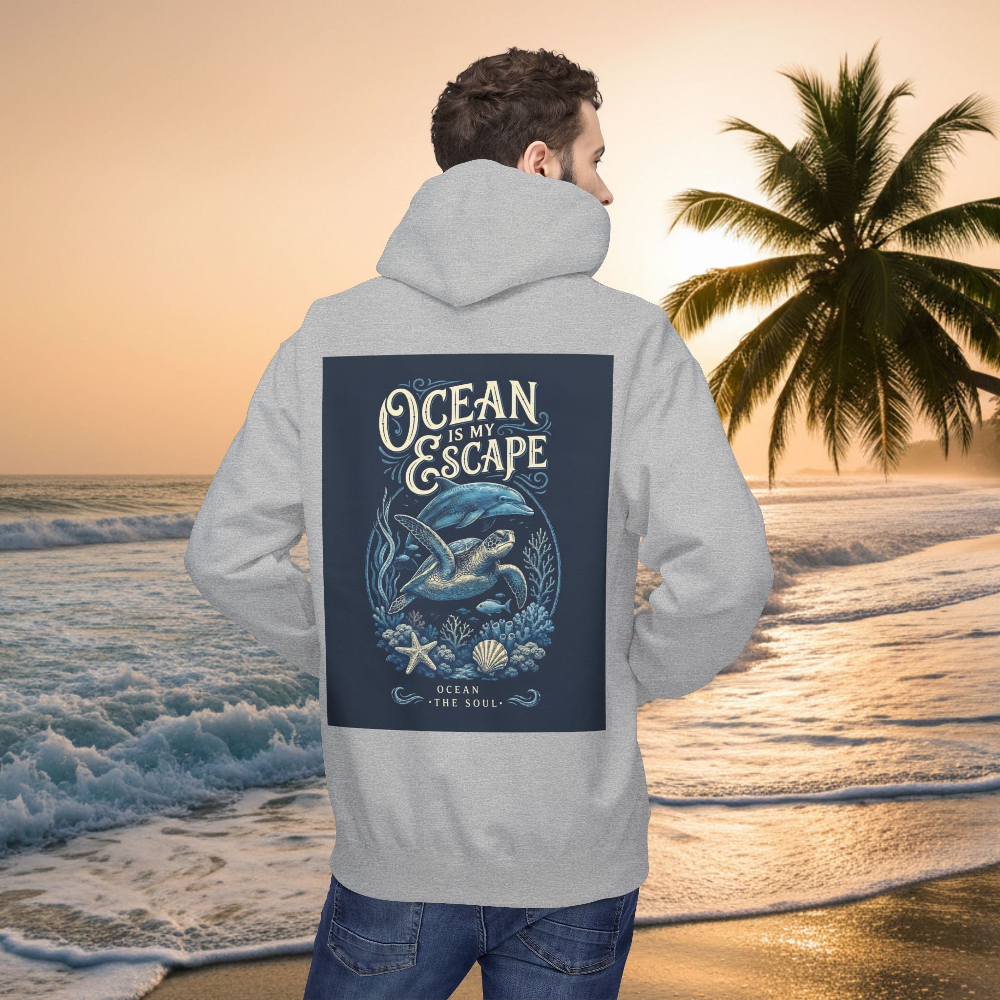 KAI-WAII Ocean Escape Hoodie — Graphic Pullover