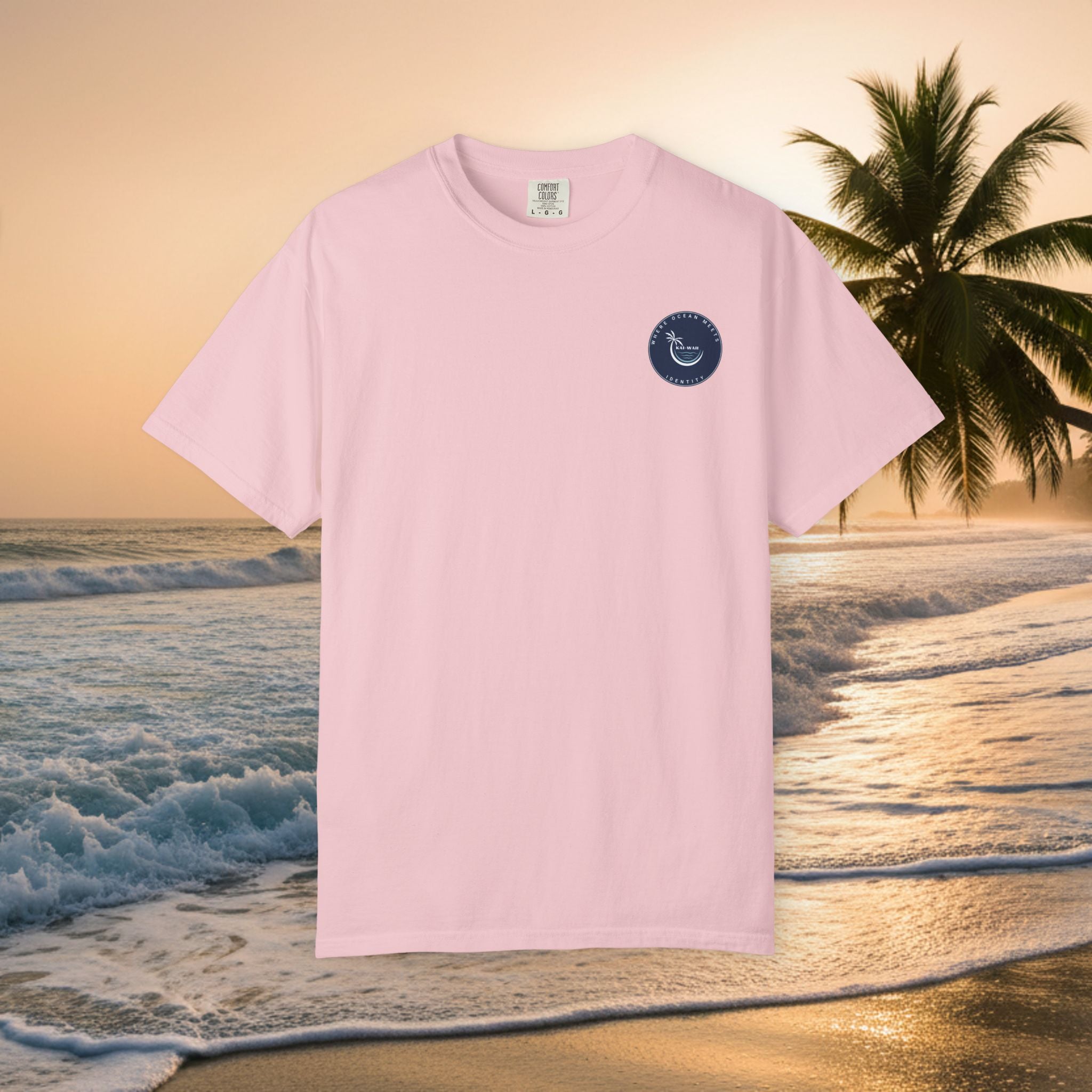 Graphic T-Shirt — "Shit I Don't Have Time For" Beach Sunset Crew Tee