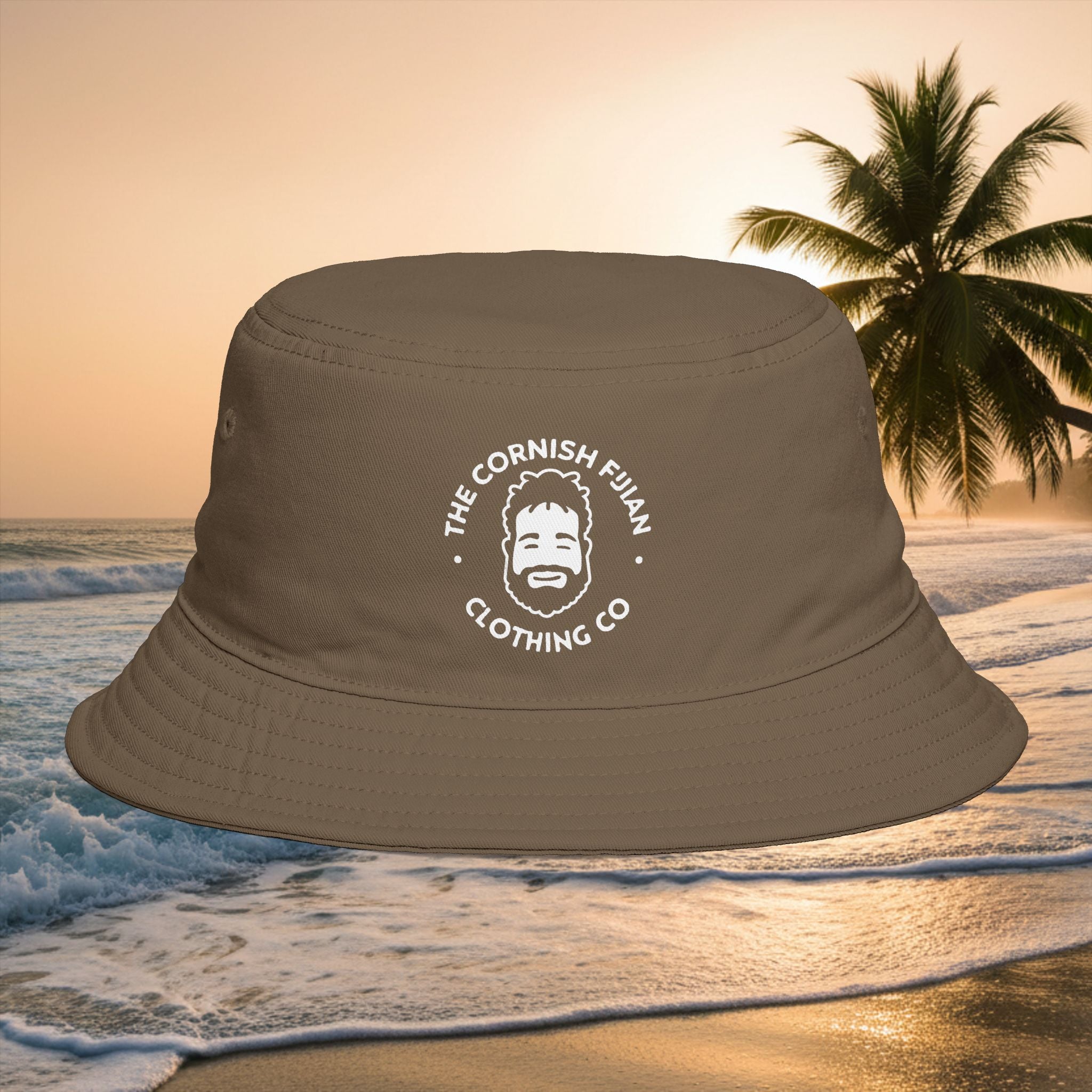 'The Cornish Fijian' Clothing Co. Embroidered Bucket Hat (Adult)