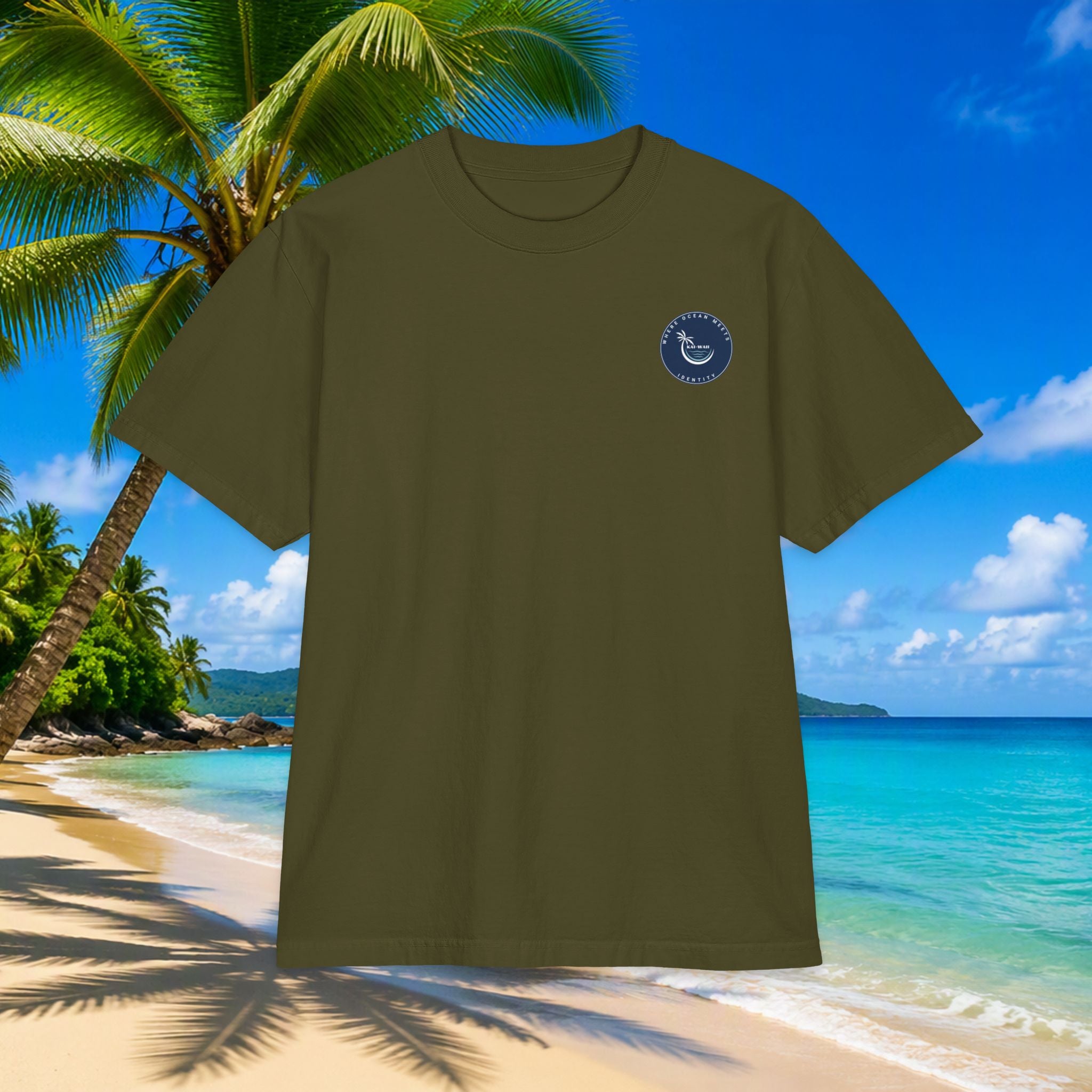 Ocean Is My Escape T‑Shirt — Coastal Whale & Seashell Premium Graphic Tee