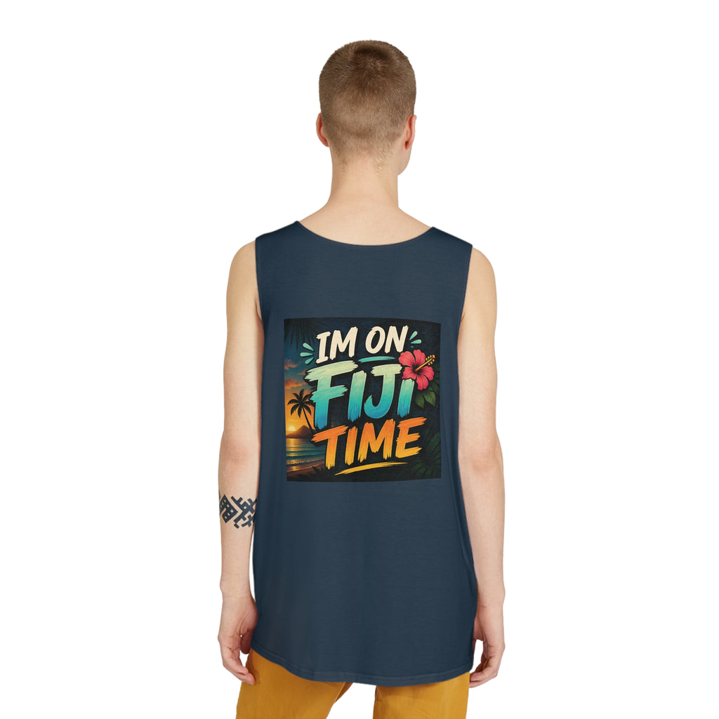 Tank Top — "I'm On Fiji Time" Tropical Beach Vacation Shirt