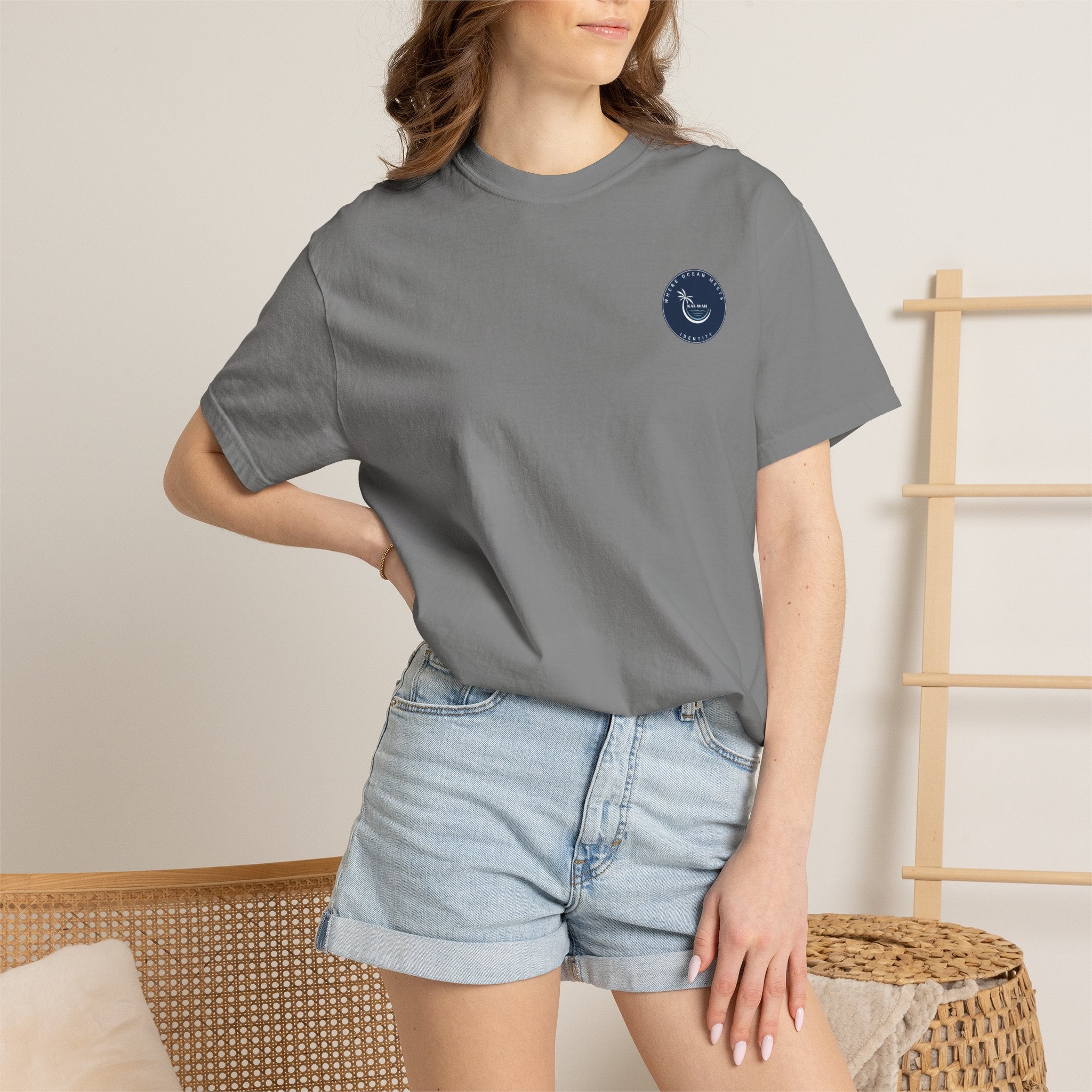 Graphic T-Shirt — "Shit I Don't Have Time For" Beach Sunset Crew Tee