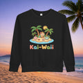 Kai-Waii Island Toddler Sweatshirt — Cute Hawaiian Palm Beach Graphic