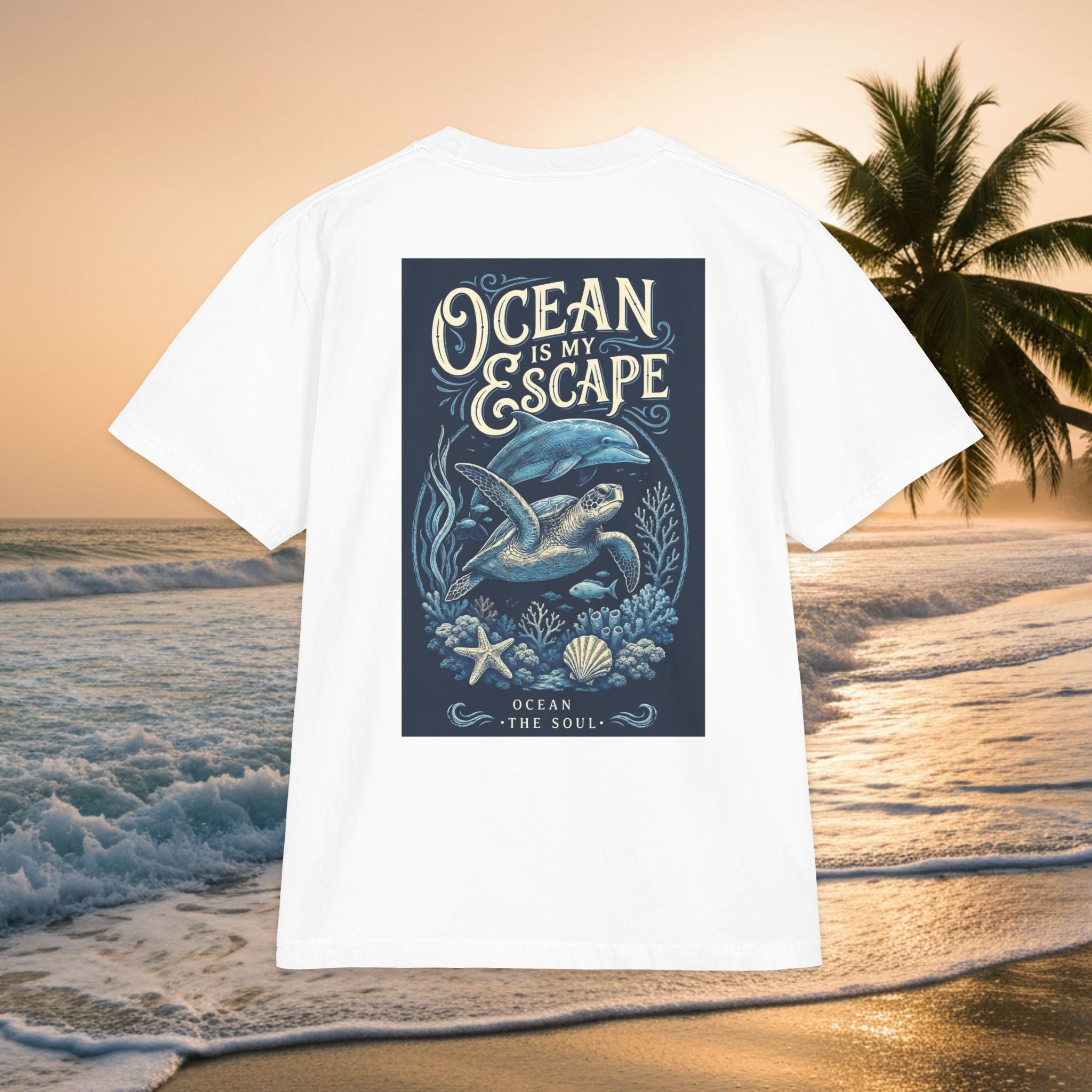 Ocean Escape T-Shirt — "KAI-WAII" Whale Graphic Premium Beach Tee