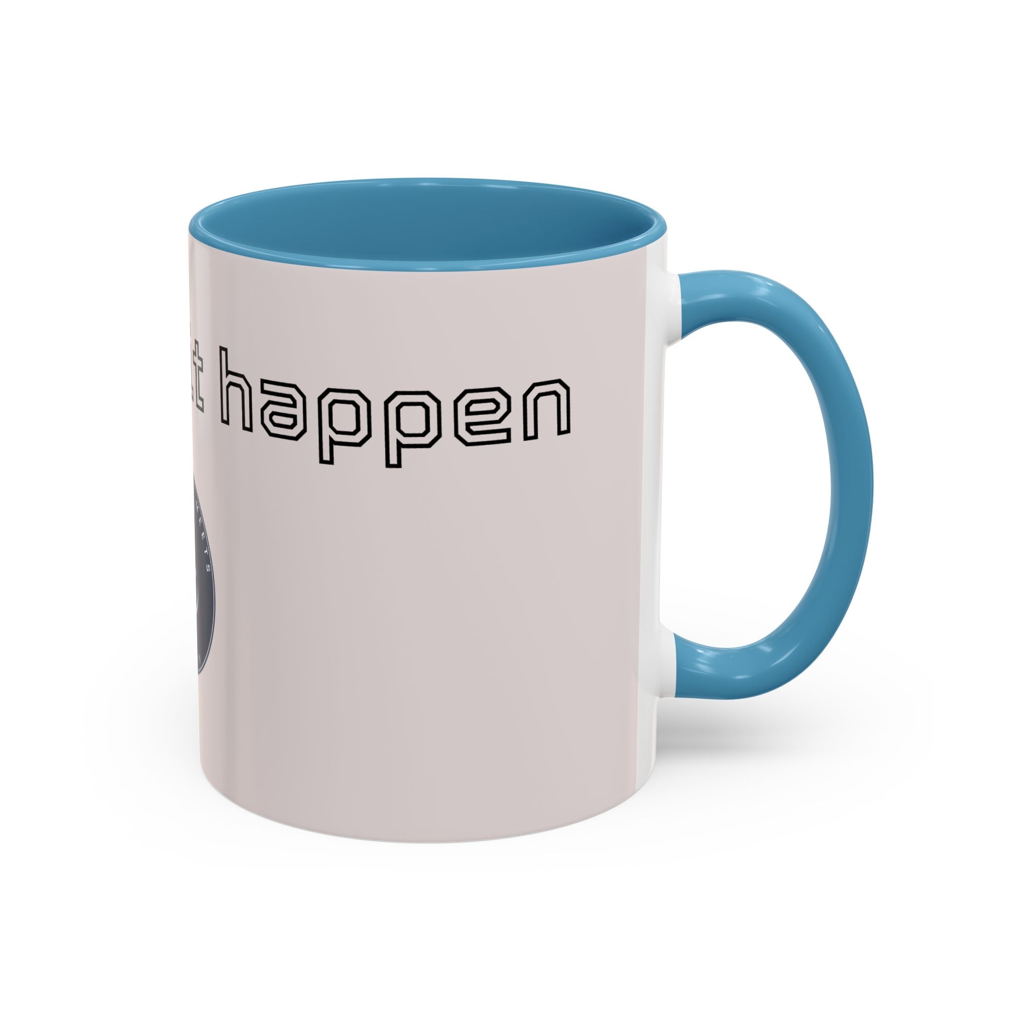 Motivational Accent Coffee Mug — "God Made It Happen" Inspirational Latte Mug