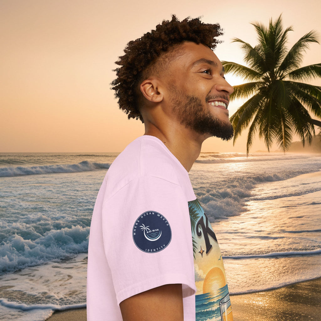 T-Shirt — KAI-WAII 'Paws and Relax' Beach Dog Graphic Tee