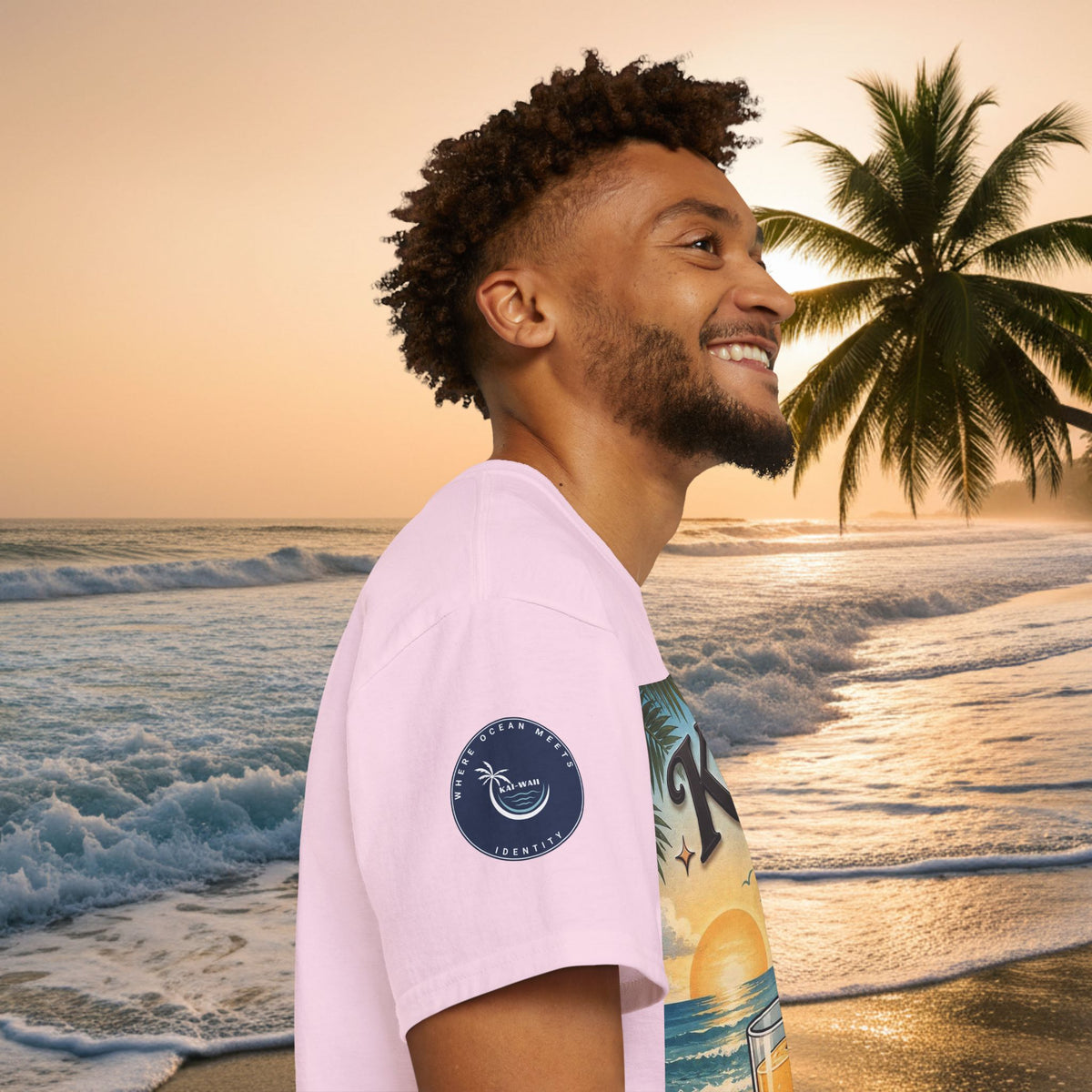 T-Shirt — KAI-WAII 'Paws and Relax' Beach Dog Graphic Tee