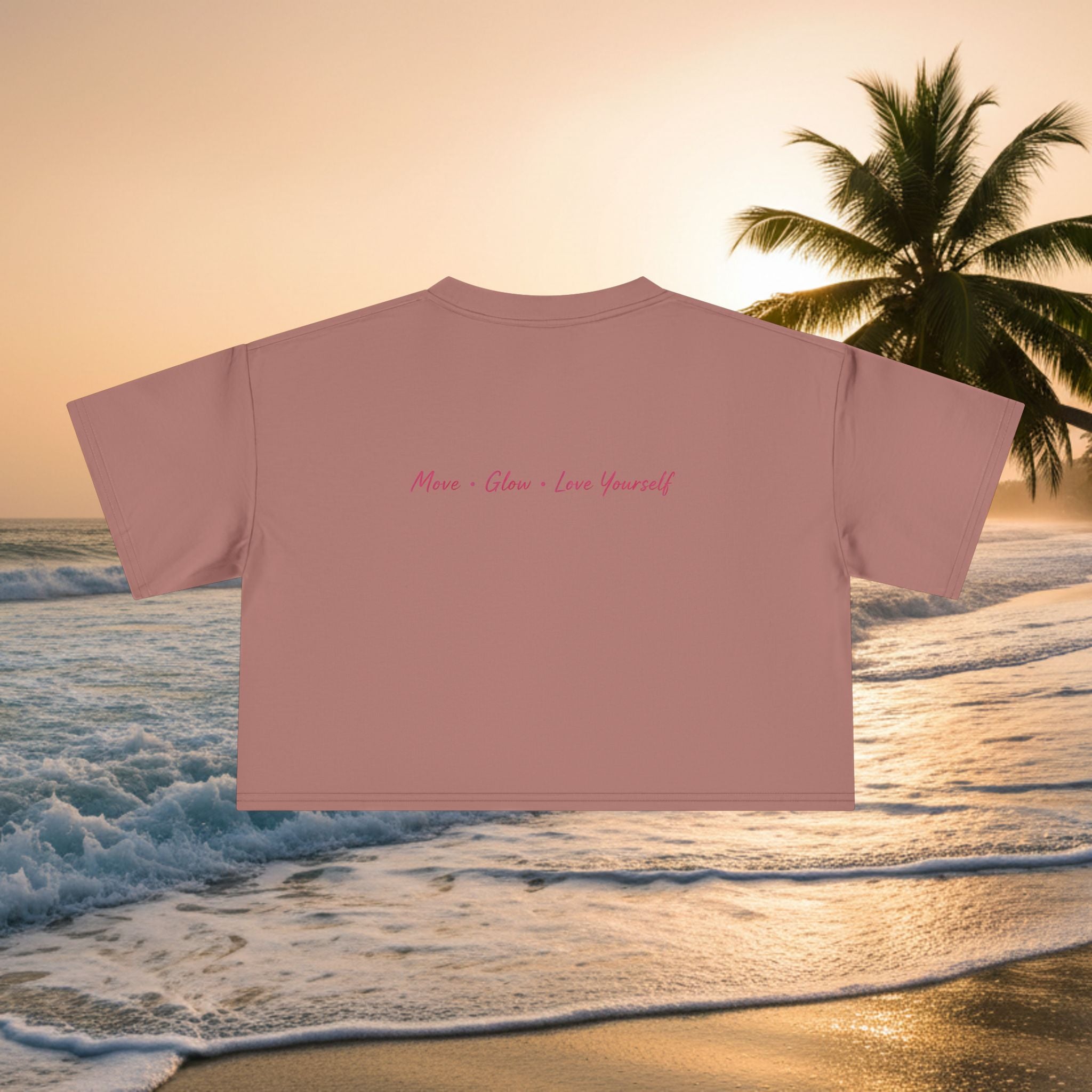 Crop Tee — "KAI-WAII" Minimal Script Graphic Top
