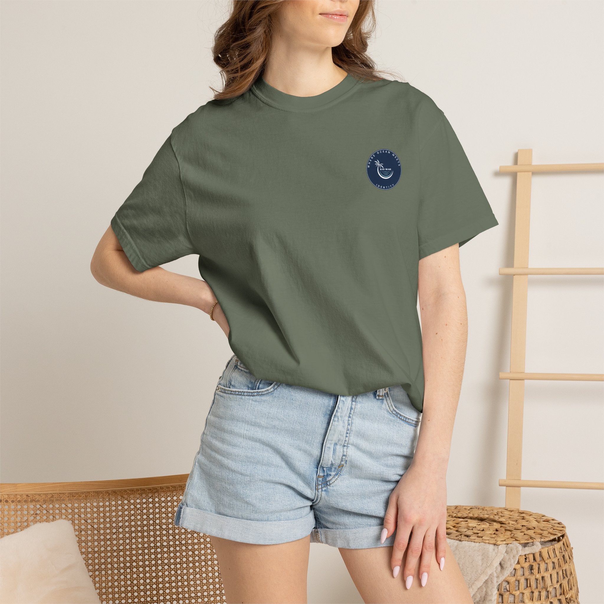 Graphic T-Shirt — "Shit I Don't Have Time For" Beach Sunset Crew Tee