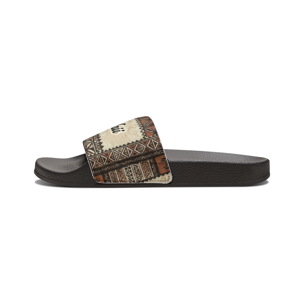 Women's Removable‑Strap Sandals — Boho Script Slide Sandals