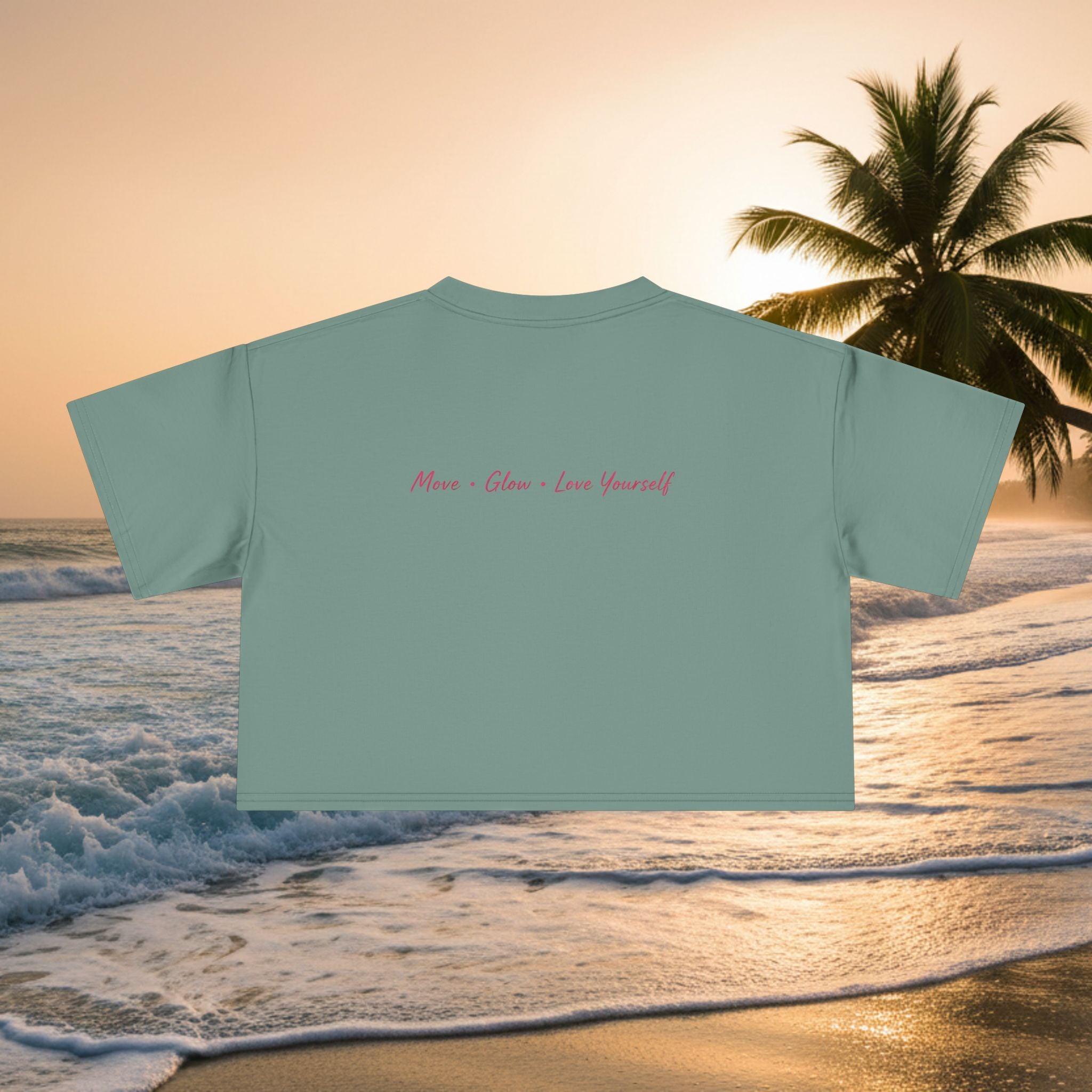 Crop Tee — "KAI-WAII" Minimal Script Graphic Top