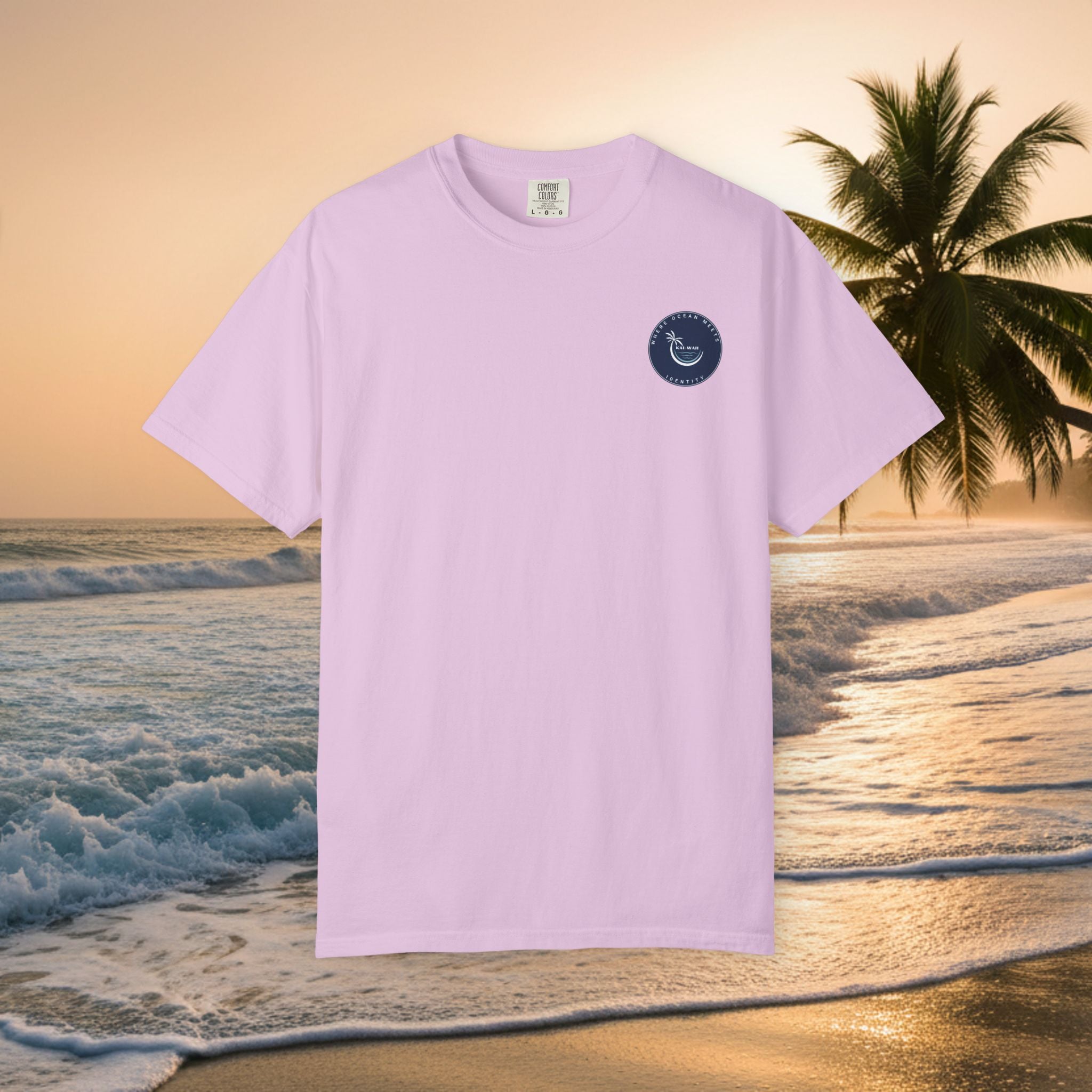 Graphic T-Shirt — "Shit I Don't Have Time For" Beach Sunset Crew Tee
