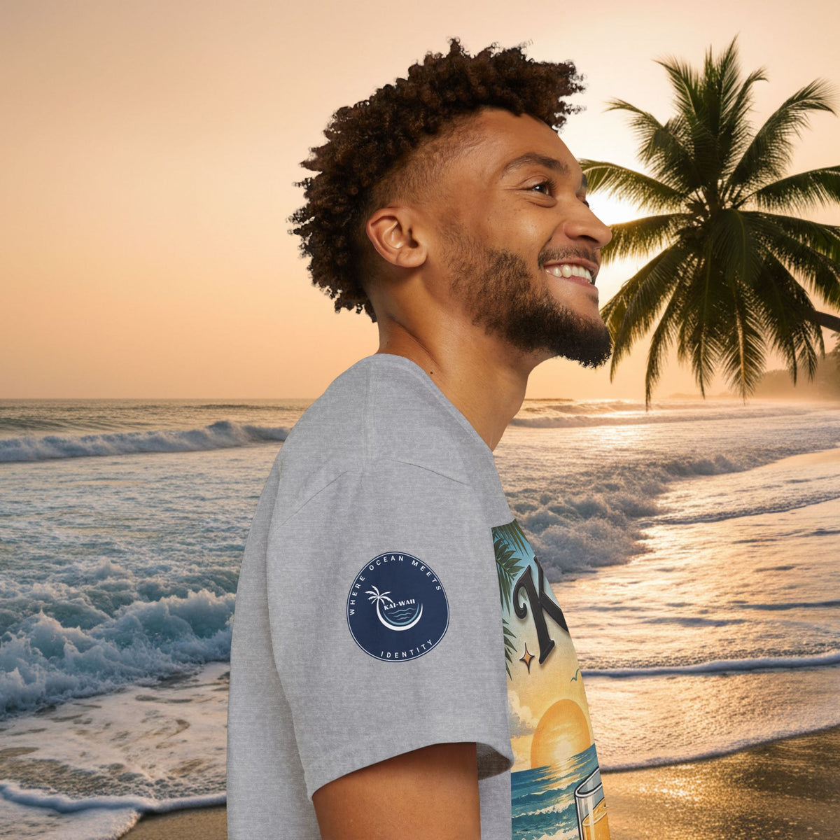 T-Shirt — KAI-WAII 'Paws and Relax' Beach Dog Graphic Tee