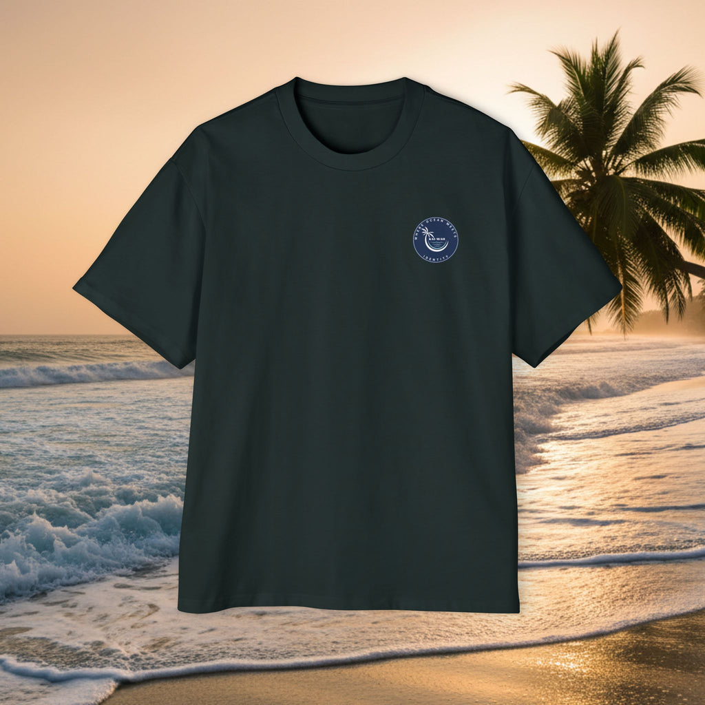 Ocean Is My Escape Tee — Men's Oversized Beach Graphic T-Shirt