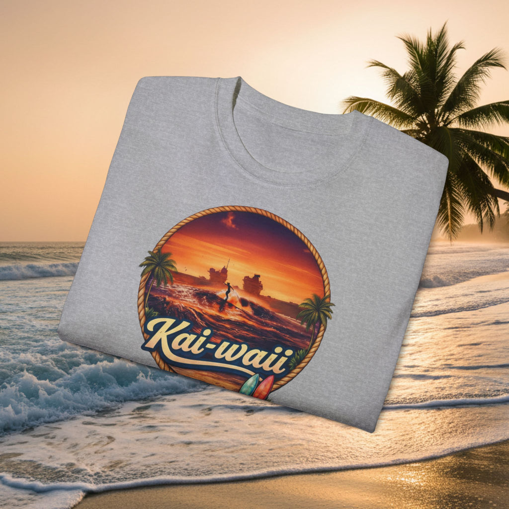 Kai-waii Sunset Surf T-Shirt
