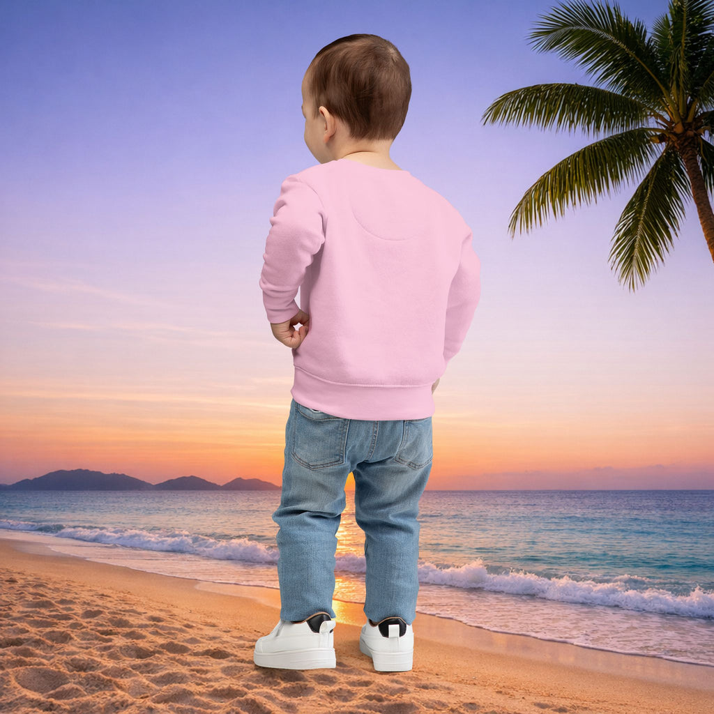 Kai-Waii Island Toddler Sweatshirt — Cute Hawaiian Palm Beach Graphic