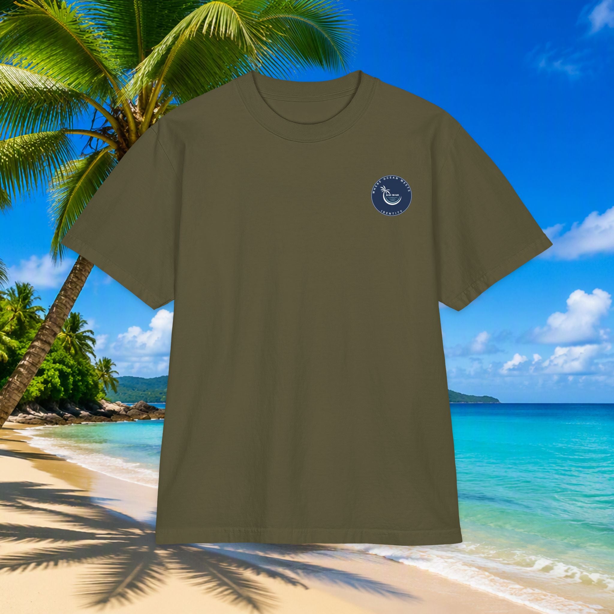 Ocean Is My Escape T‑Shirt — Coastal Whale & Seashell Premium Graphic Tee