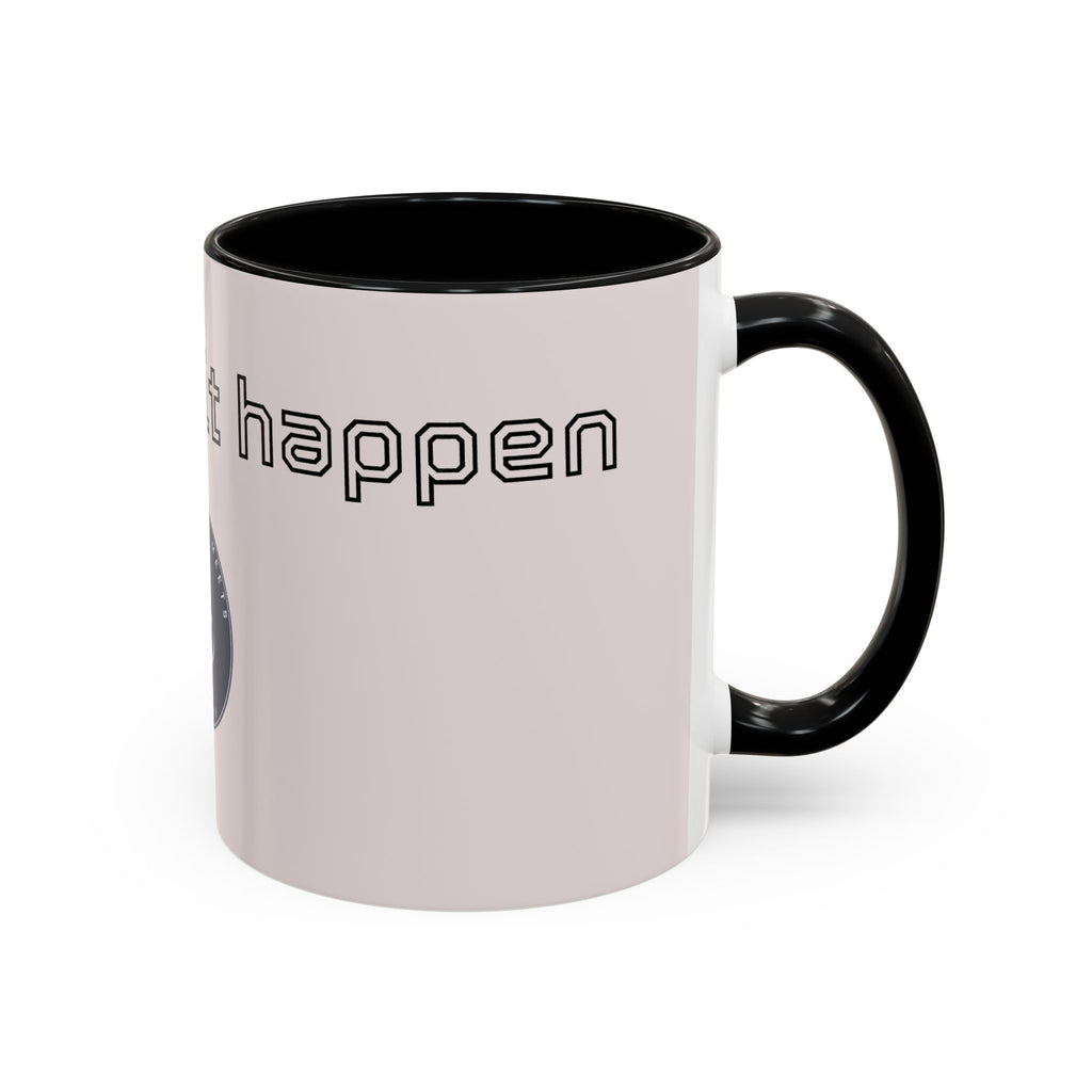 Motivational Accent Coffee Mug — "God Made It Happen" Inspirational Latte Mug